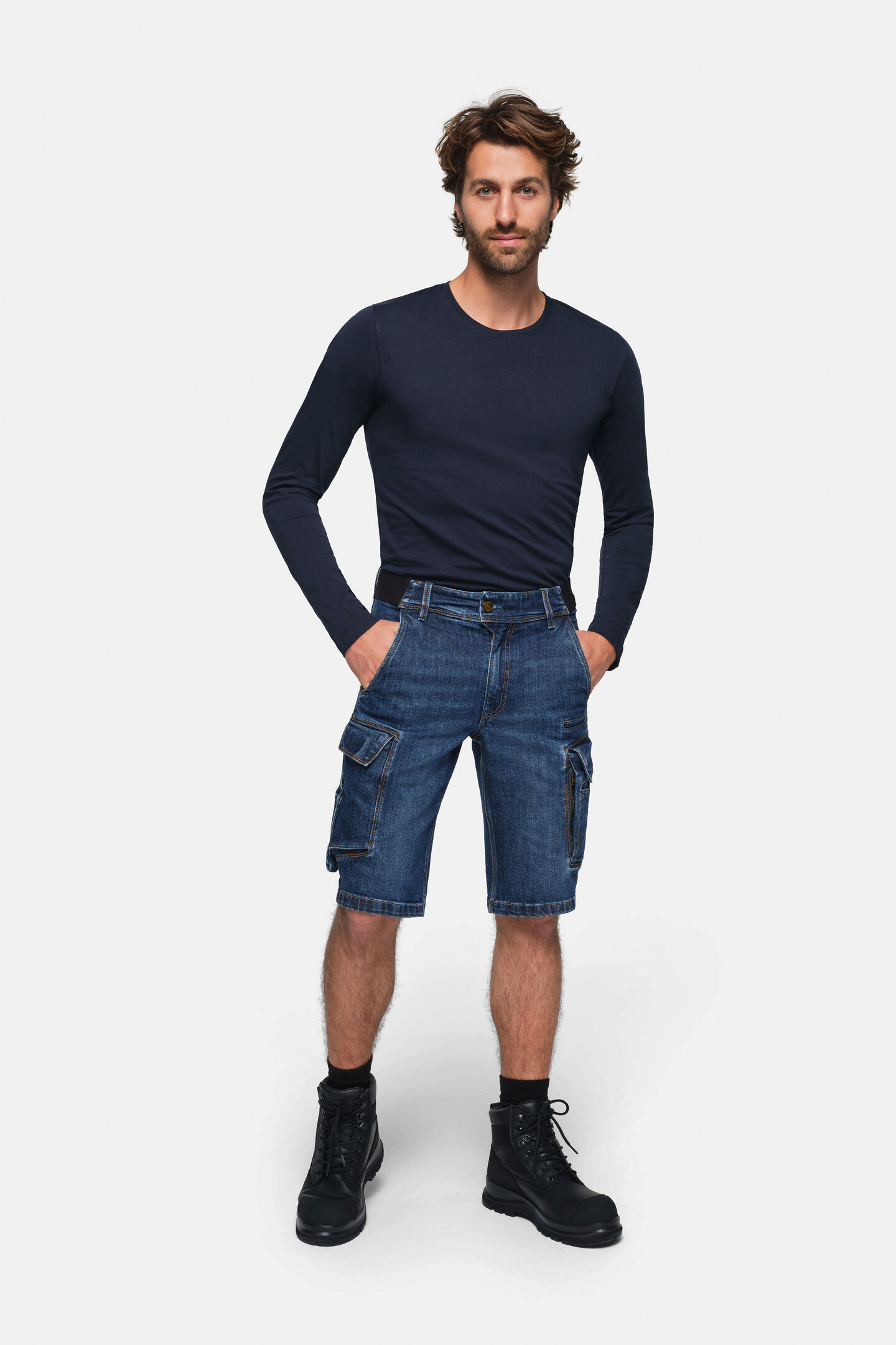 HAKRO Worker-Jeansshorts Dyneema® X-Stretch ECO