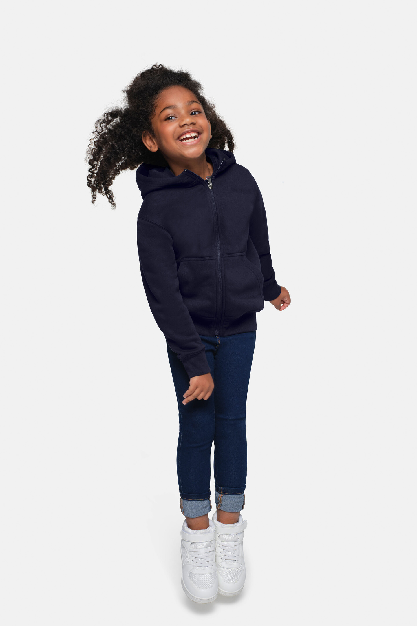 HAKRO Kinder Kapuzen-Sweatjacke Bio-Baumwolle